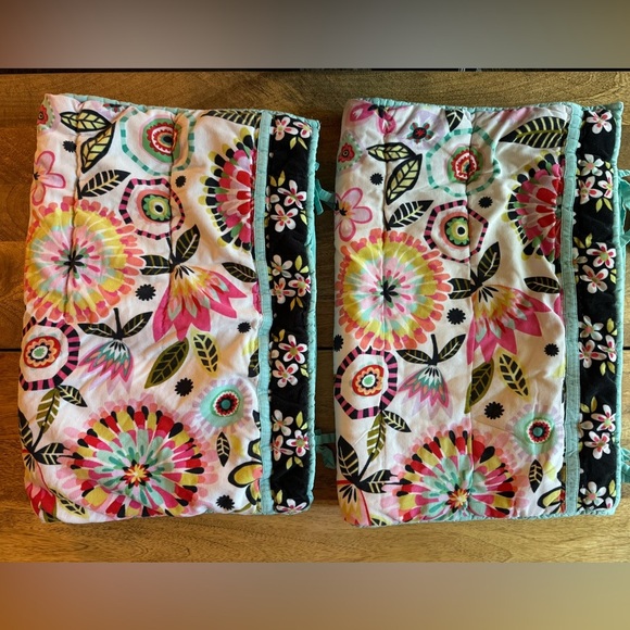 Pottery Barn PB Teen Set of 2 Groovy Floral Bella Shams Velvet Soft Funky - Picture 8 of 8